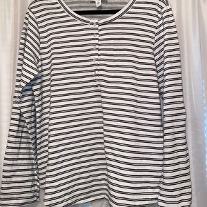 Striped Button Up Long Sleeve